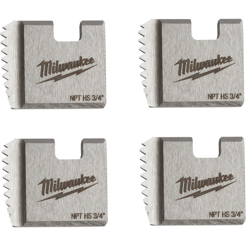 Matrices de tuyauterie portables NPT, Pour tuyau de 3/4", Acier rapide Haskins Industrial Inc.