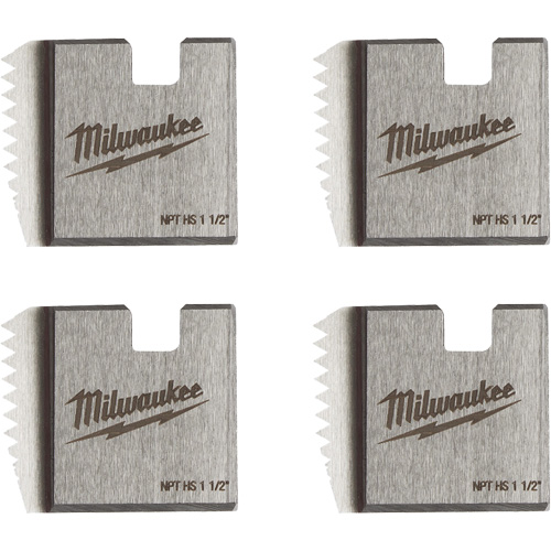Matrices de tuyauterie portables NPT, Pour tuyau de 1-1/2", Acier rapide Haskins Industrial Inc.
