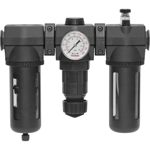 Filtre, d&eacute;tendeur & lubrificateur Modulair 400 avec drain manuel & bol standard, 3/4" NPTF Haskins Industrial Inc.