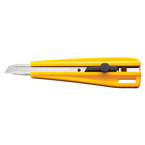 Precision Knife, 9 mm, Silver, Plastic Handle Haskins Industrial Inc.