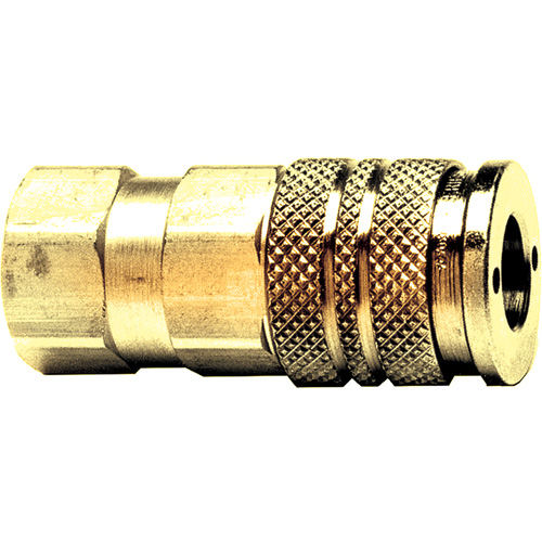 Automatic One-Handed Quick Disconnect, Brass, 1/4" x 3/8" Haskins Industrial Inc.
