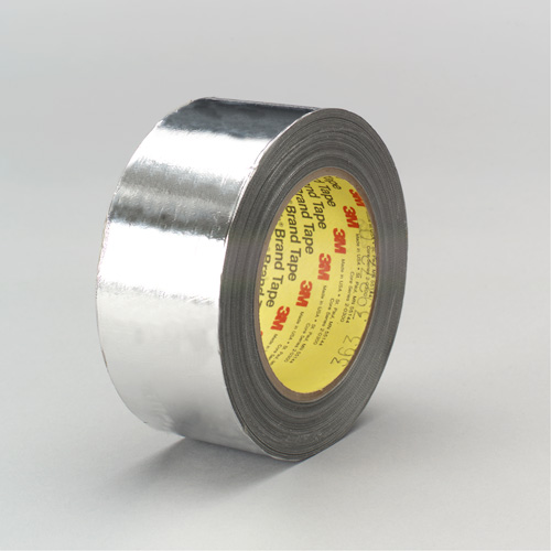 High-Temperature Aluminum Foil/Glass Cloth Tape, 12 mm (1/2") W x 33 m (108') L Haskins Industrial Inc.