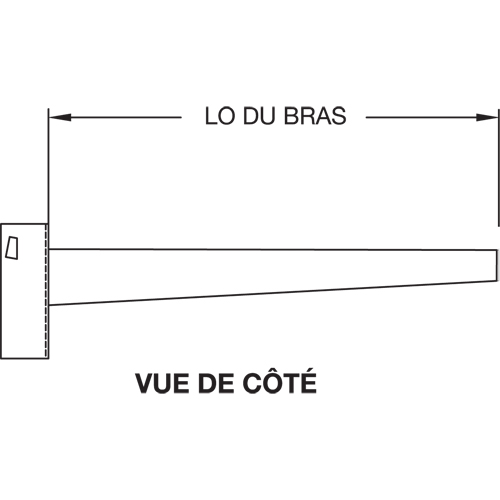 Colonne en porte-&agrave;-faux, Double, 4" la x 10' h Haskins Industrial Inc.