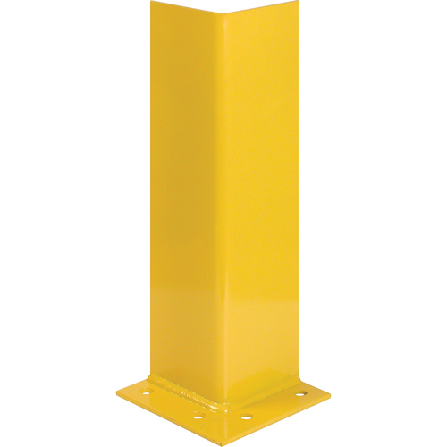 Protecteurs pour montants, Acier, 7" la x 7" p x 12" h, Jaune s&eacute;curit&eacute; OSHA Haskins Industrial Inc.