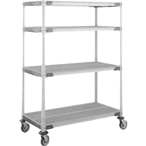 MetroMax i&reg; Stem Caster Cart, 4 Tiers, 24" x 69" x 48", 900 lbs. Capacity Haskins Industrial Inc.