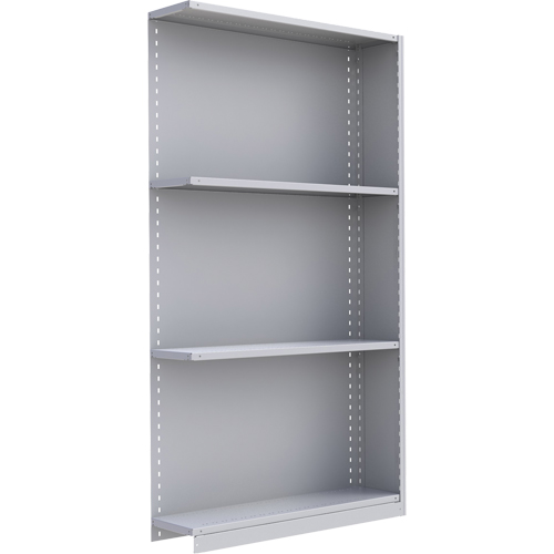 Interlok Shelving Unit, Steel, Boltless, 450 lbs. Capacity, 48" W x 88" H x 24" D Haskins Industrial Inc.