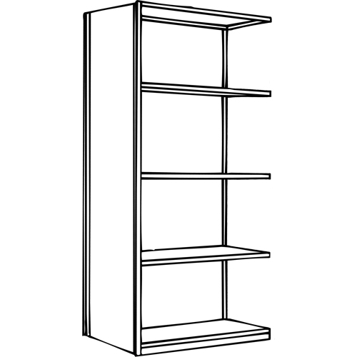 &eacute;l&eacute;ment de rayonnage Interlok, Acier, Sans boulons, Capacit&eacute; 800 lb, 36" la x 100" h x 24" p Haskins Industrial Inc.
