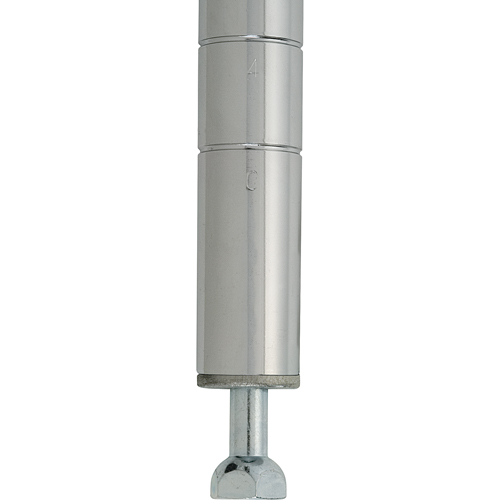 Pieds de nivellement pour &eacute;tag&egrave;re en treillis chromat&eacute; Haskins Industrial Inc.