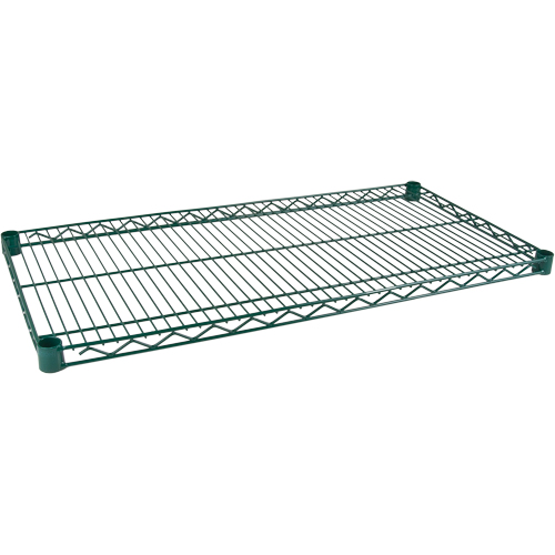Shelf for Heavy-Duty Green Epoxy Finish Wire Shelving, 48" W x 24" D, 800 lbs. Capacity Haskins Industrial Inc.