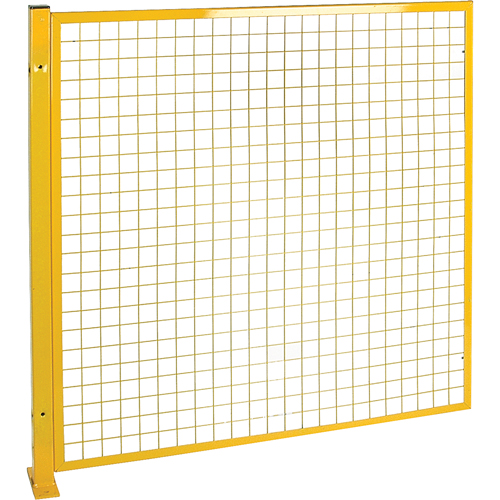 Protecteur de p&eacute;rim&egrave;tre de style treillis, 4' h x 4' la, Jaune Haskins Industrial Inc.