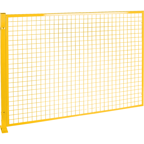 Mesh Style Perimeter Guard, 4' H x 8' W, Yellow Haskins Industrial Inc.