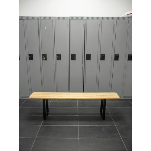 Locker Room Bench, Wood, 72" L x 9-1/2" W x 16-1/2" H Haskins Industrial Inc.