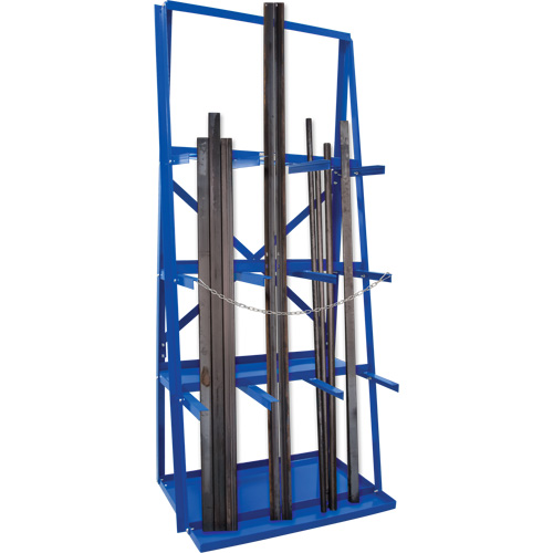 R&acirc;telier de rangement pour barre, Vertical, 3 Niveaux, 36" la x 24" p x 84" h, 3000 lb Cap. Haskins Industrial Inc.