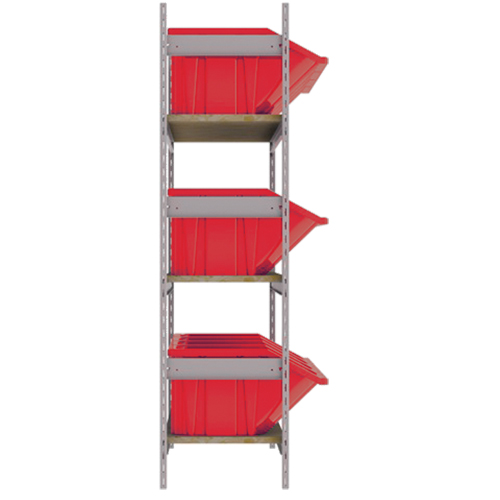 &eacute;tag&egrave;res larges avec bacs g&eacute;ants en plastique, Acier, Sans boulons, Capacit&eacute; 800 lb, 66" la x 60" h x 18" p Haskins Industrial Inc.