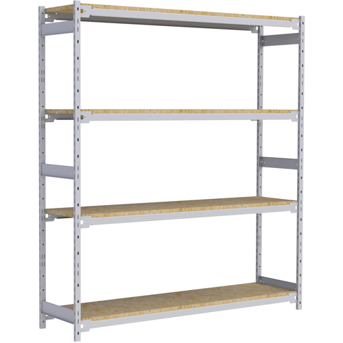 &eacute;tag&egrave;re-classeur de grande largeur, Acier, 4 Tablettes, 72" la x 18" p x 84" h Haskins Industrial Inc.