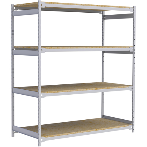 &eacute;tag&egrave;re-classeur de grande largeur, Acier, 4 Tablettes, 72" la x 32" p x 84" h Haskins Industrial Inc.