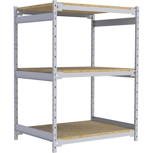 Wide Span Record Storage Shelving, Steel, 3 Shelves, 42" W x 32" D x 60" H Haskins Industrial Inc.