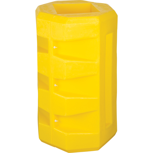 Column Protectors, 6-1/4" x 6-1/4" Inside Opening, 23-1/2" L x 23-1/2" W x 39-1/2" H, Yellow Haskins Industrial Inc.