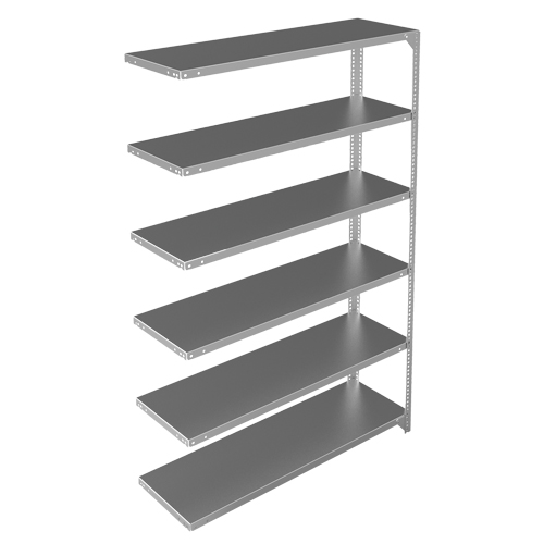&eacute;l&eacute;ment de rayonnage, Acier galvanis&eacute;, Montant &agrave; fente, Capacit&eacute; 300 lb, 48" la x 72" h x 15" p Haskins Industrial Inc.