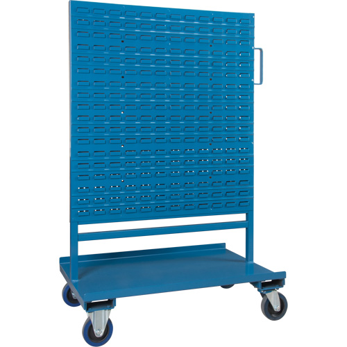 Bin/Pegboard Combo Rack, Double-sided, 38" W x 24-1/2" D x 55" H Haskins Industrial Inc.