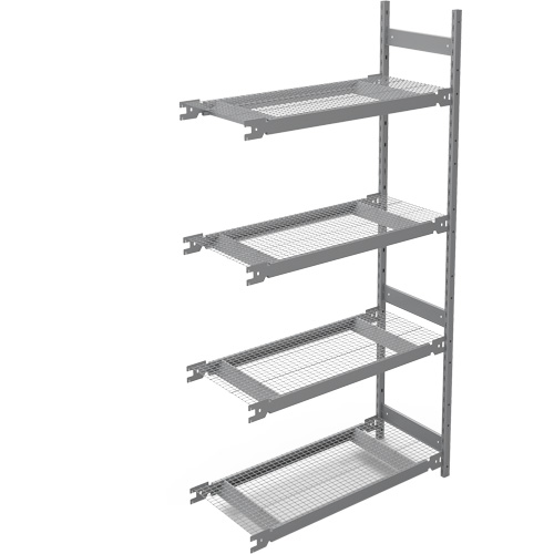 &eacute;tag&egrave;re de grande largeur, Acier, Sans boulons, Capacit&eacute; 1340 lb, 42" la x 84" h x 18" p Haskins Industrial Inc.