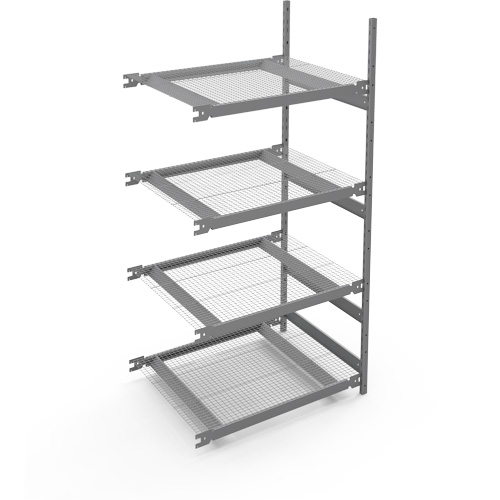 &eacute;tag&egrave;re de grande largeur, Acier, Sans boulons, Capacit&eacute; 1340 lb, 42" la x 84" h x 32" p Haskins Industrial Inc.