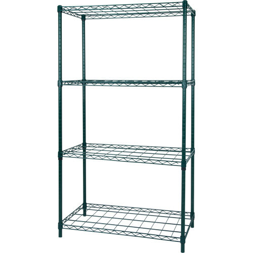 Dry Rack Shelving, 4 Tiers, 36" W x 63" H x 18" D Haskins Industrial Inc.