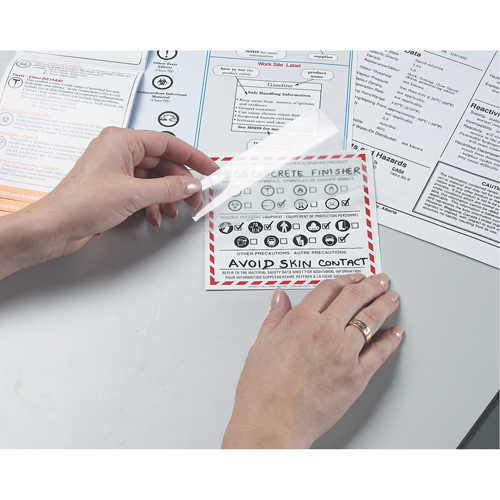 OTS WHMIS Labels, Vinyl, Sheet, 6" L x 3" W Haskins Industrial Inc.