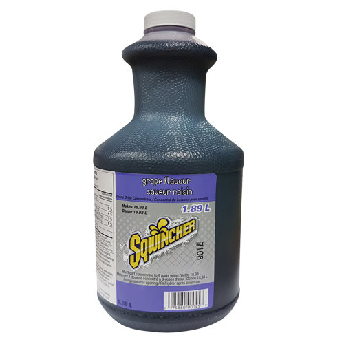 Sqwincher Boisson de r&eacute;hydratation, Concentr&eacute;, Raisin Haskins Industrial Inc.