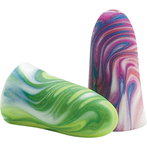 SparkPlugs&reg; Multi-Coloured Foam Earplugs, Bulk - Box Haskins Industrial Inc.