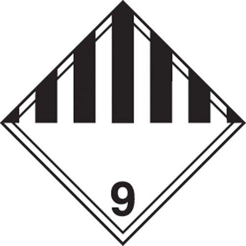 TDG Shipping Labels, Class 9, Miscellaneous Dangerous Goods, Vinyl Haskins Industrial Inc.