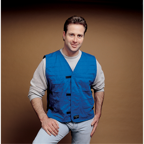 ALLEGRO INDUSTRIES Cooling Vests With Insert Pockets, Large, Royal Blue Haskins Industrial Inc.