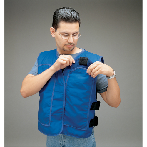 Cooling Vests with Insert Pockets, Large, Royal Blue Haskins Industrial Inc.