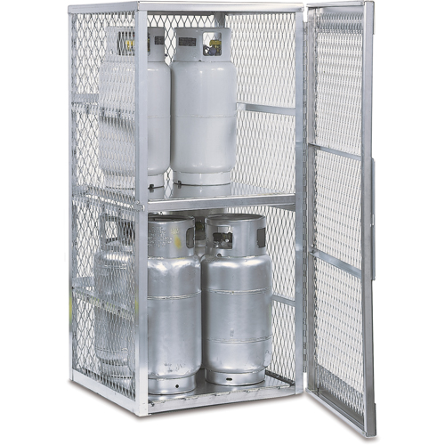 Armoires en aluminium pour bouteilles GPL, nbre de bouteilles: 8, 30" , 32" , 65" , Argent Haskins Industrial Inc.