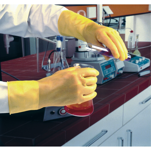 Featherweight Plus Gloves, Size Small/7, 13" L, Rubber Latex, 17-mil Haskins Industrial Inc.