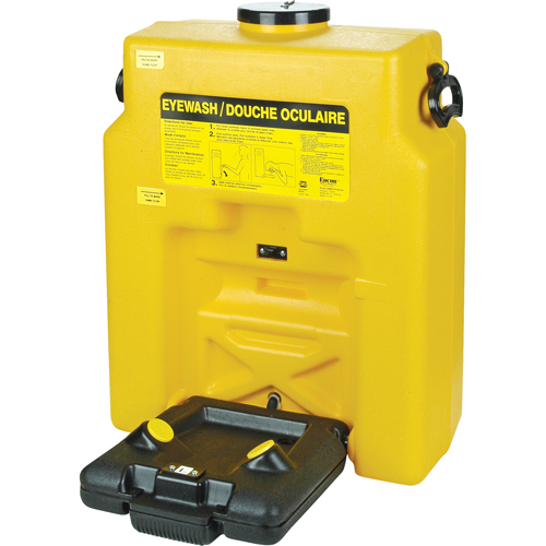 Eyewash, Gravity-Fed, 14 gal. Capacity, Meets ANSI Z358.1 Haskins Industrial Inc.