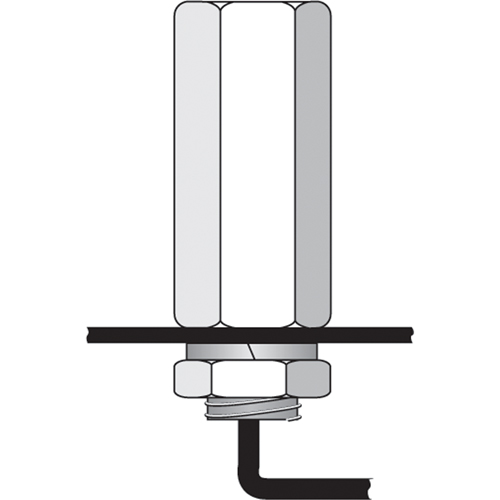 Tiges de s&eacute;curit&eacute; pour support porte-drapeau, usage intensif - accessoires & pi&egrave;ces de rechange Haskins Industrial Inc.