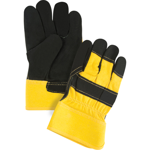 Gants d'ajusteur doubl&eacute;s pour l'hiver &agrave; chaleur sup&eacute;rieure, Grand, Paume en Cuir de vache refendu, Doublure en Thinsulate Haskins Industrial Inc.