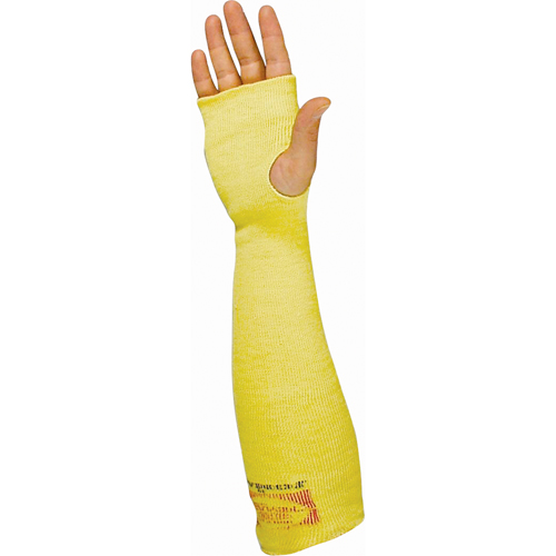 Sleeves, Kevlar&reg;, 18", ANSI/ISEA 105 Level 3, Yellow Haskins Industrial Inc.