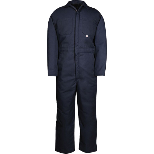 Insulated Coveralls, Men's, Navy Blue, Size Medium Haskins Industrial Inc.