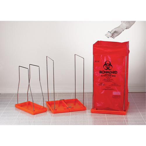 Clavies&reg; Bag Holders, Bio-Hazard, 14" L x 14" W Haskins Industrial Inc.