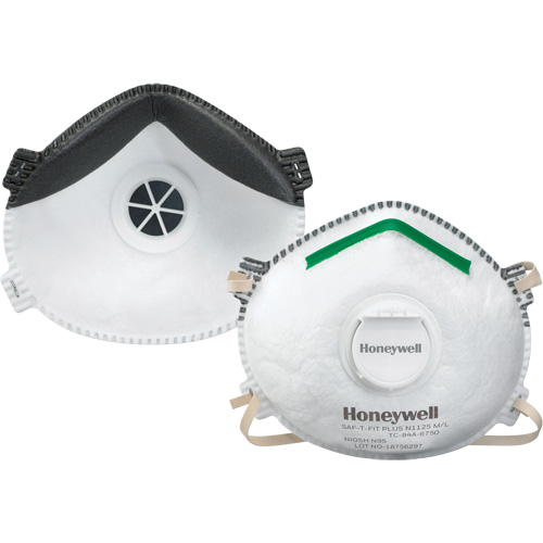 Saf-T-Fit&reg; Plus N1125 Particulate Respirators, N95, NIOSH Certified, Large/Medium Haskins Industrial Inc.