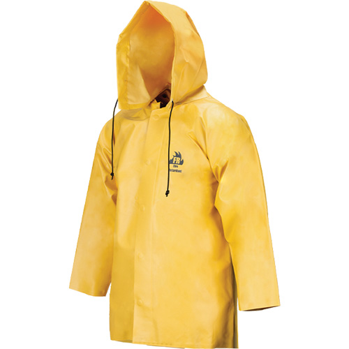 Neo-Slick Chemical & Acid Resistant Rain Jacket, Medium, Yellow, Neoprene Haskins Industrial Inc.