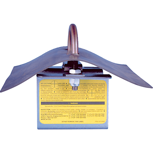 Permanent Roof Anchor, Roof, Permanent Use Haskins Industrial Inc.