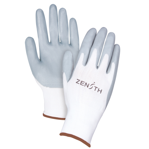 Gants l&eacute;gers enduits et respirants, 9/Grand, R&ecirc;vetement Mousse de nitrile, Calibre 13, Enveloppe en Polyester Haskins Industrial Inc.