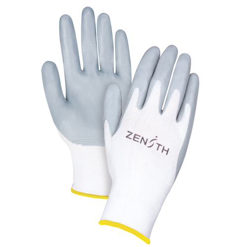 Gants l&eacute;gers enduits et respirants, 11/2T-Grand, R&ecirc;vetement Mousse de nitrile, Calibre 13, Enveloppe en Polyester Haskins Industrial Inc.
