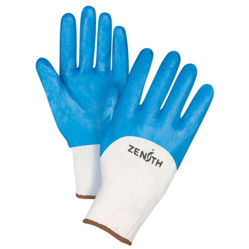 Seamless-Knit Medium-Weight Coated Gloves, 9/Large, Nitrile Coating, 13 Gauge, Cotton Shell Haskins Industrial Inc.