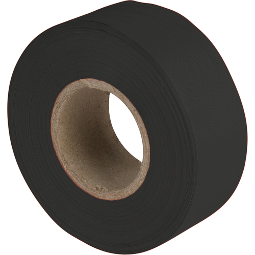 Flagging Tape, 1.2" W x 300' L, Black Haskins Industrial Inc.