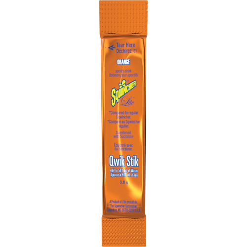 Sqwincher&reg; ZERO&reg; Qwik Stik Rehydration Drink, Powder, Orange Haskins Industrial Inc.