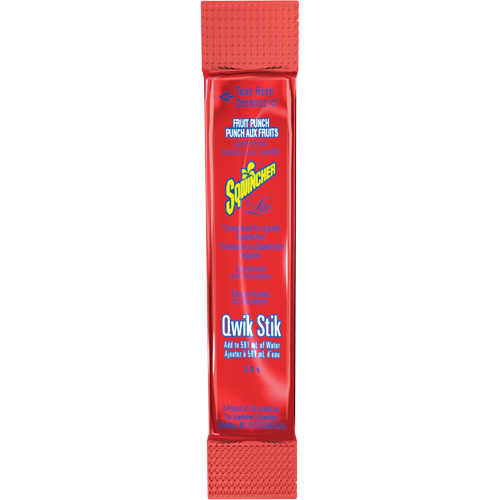 Sqwincher&reg; Boisson de r&eacute;hydratation ZERO Qwik Stik, Poudre, Punch aux fruits Haskins Industrial Inc.
